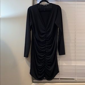 Black stretch dress plus size